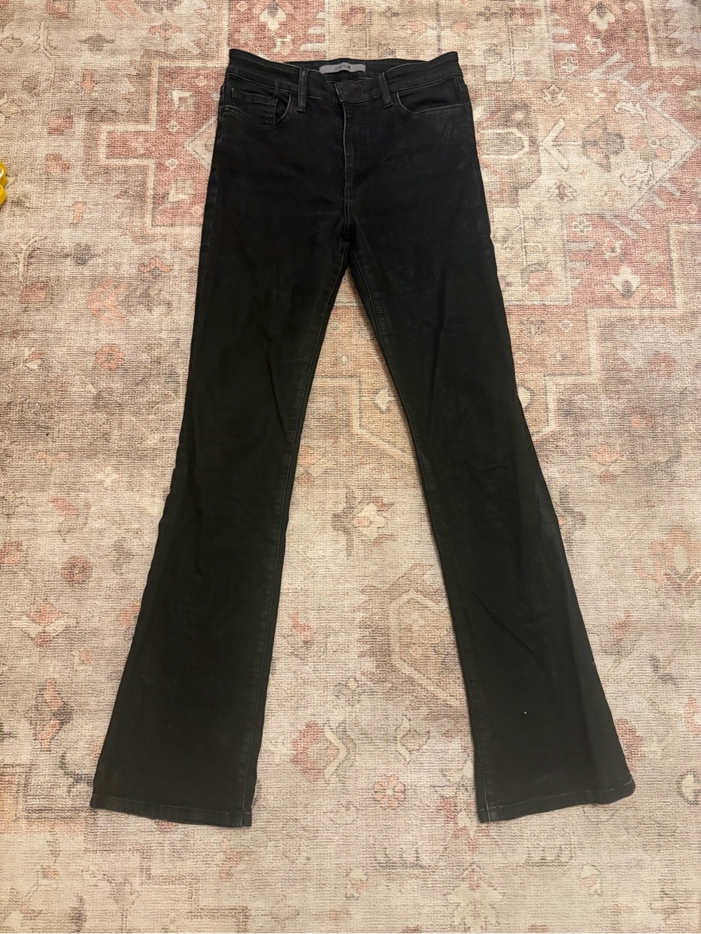 Joe's Jeans High Rise Bootcut in Coated Black